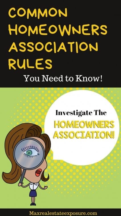 Homeowners Association Rules