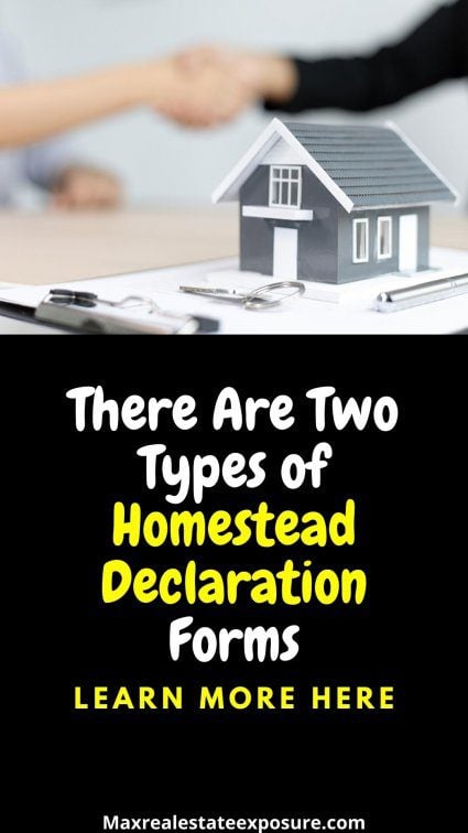 Declaration of Homestead Form