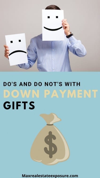 Do's and Do Not's With Down Payment Gifts