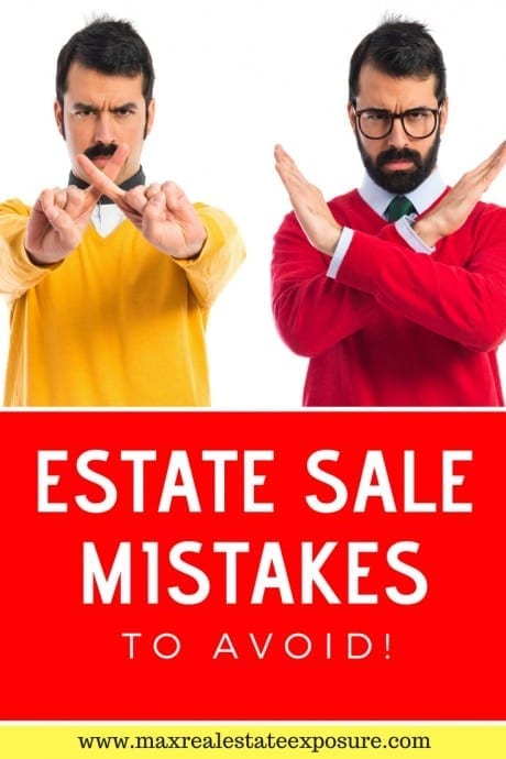 Avoid estate seller mistakes