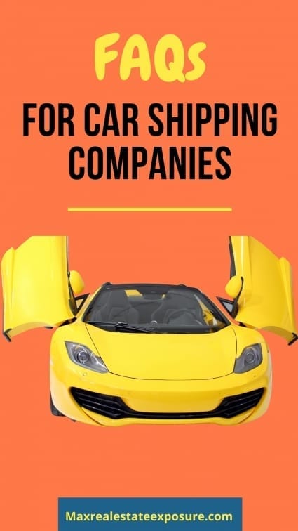 FAQs For Auto Shipping Companies