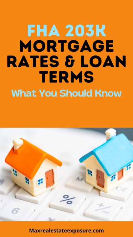 FHA 203K Mortgage Rates and Loan Terms