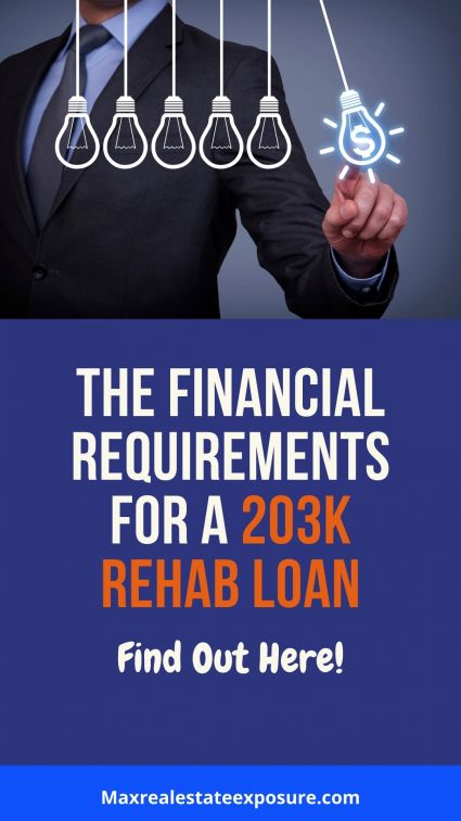 Financial Requirements For a 203k FHA Rehab Loan