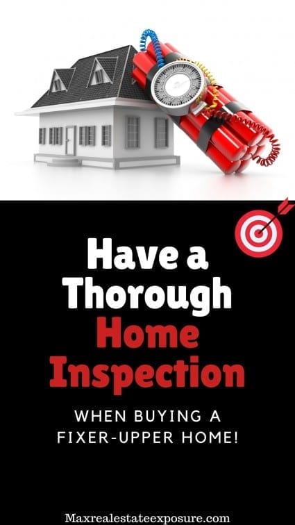 Have a Thorough Home Inspection Buying a Fixer-Upper