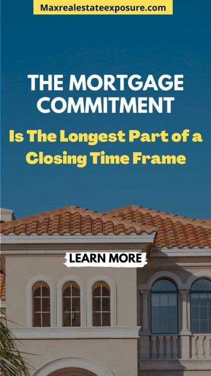 Mortgage Commitment is Longest Part of Closing Time Frame