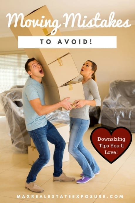 Moving Mistakes When Downsizing Homes