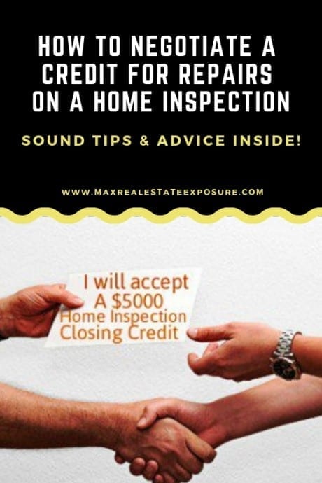 Negotiating a Home Inspection Credit