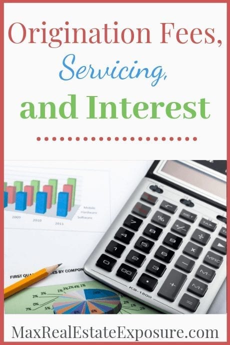 Origination fees, servicing and interest