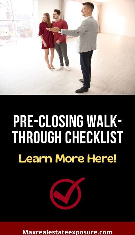 Pre-Closing Walk Through Checklist