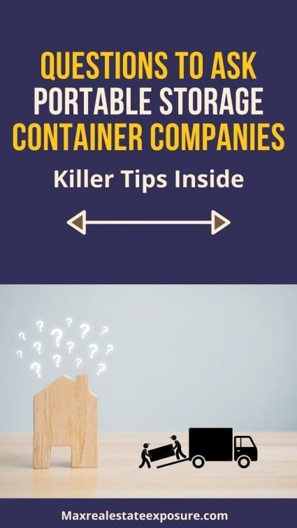 What to Ask Portable Storage Container Companies